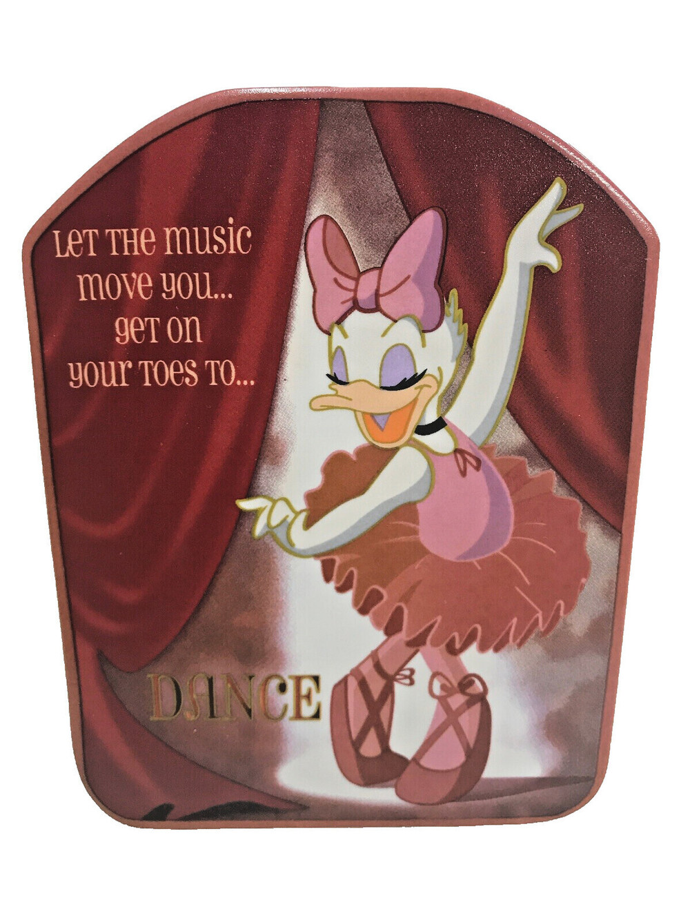 Disney Enesco Daisy Duck Dance Ballet Ballerina Mickey & Friends 5" plaque